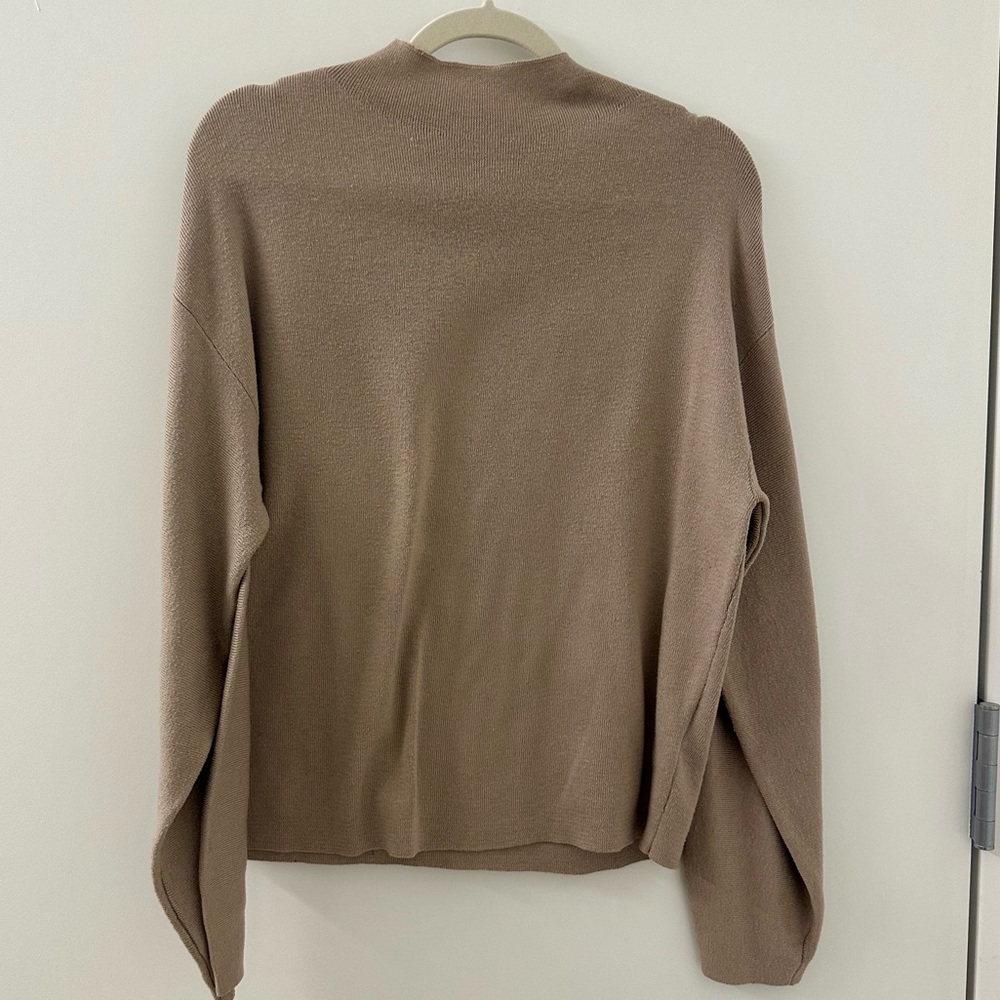 H&M Taupe Mockneck Sweater